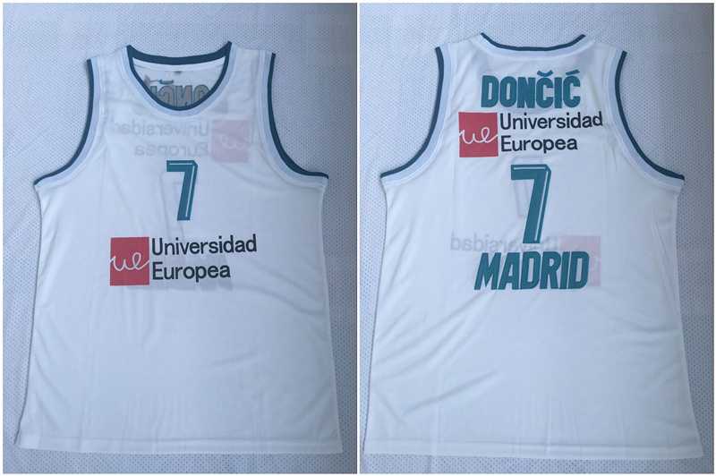 Real Madrid 7 Luka Doncic White Basketball Home Jersey,We sell and wholesale Real Madrid 7 Luka Doncic White Basketball Home Jersey on line form chian!